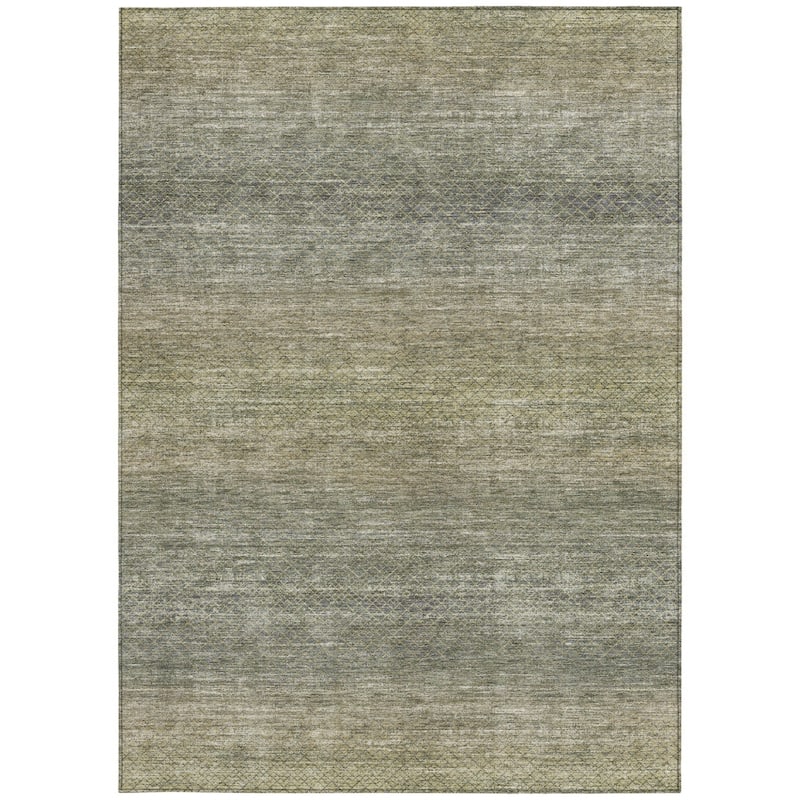 HomeRoots Geometric Transitional Rectangle Outdoor Rug