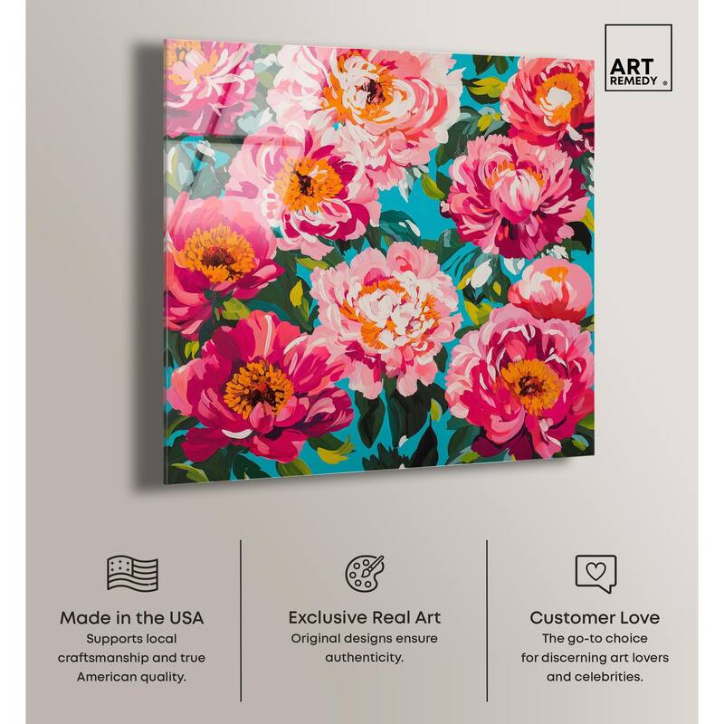 Maximalist Bloom Acrylic by Art Remedy, Ready to Hang