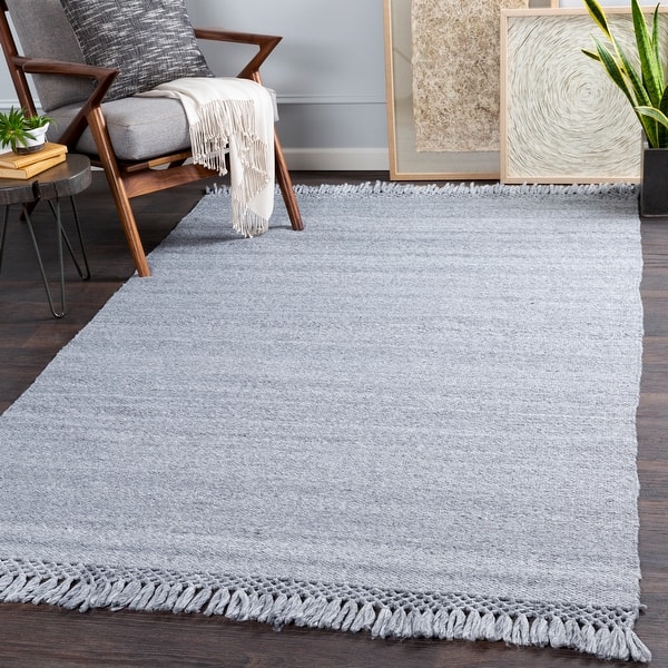 slide 2 of 8, Surya Holt Handmade Indoor / Outdoor Farmhouse Area Rug 5' x 7' 6" - Charcoal - Rectangle