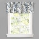 preview thumbnail 8 of 22, DriftAway Tree Branch Linen Blend Abstract Ink Printing Lined Window Curtain Valance