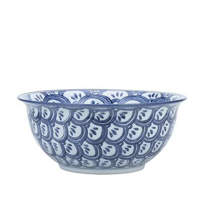 Sea Wave Motif Decorative Bowl