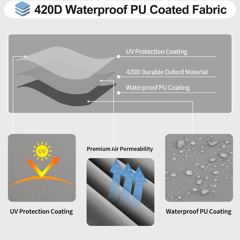 Patio Sectional Sofa Cover Heavy Duty Waterproof