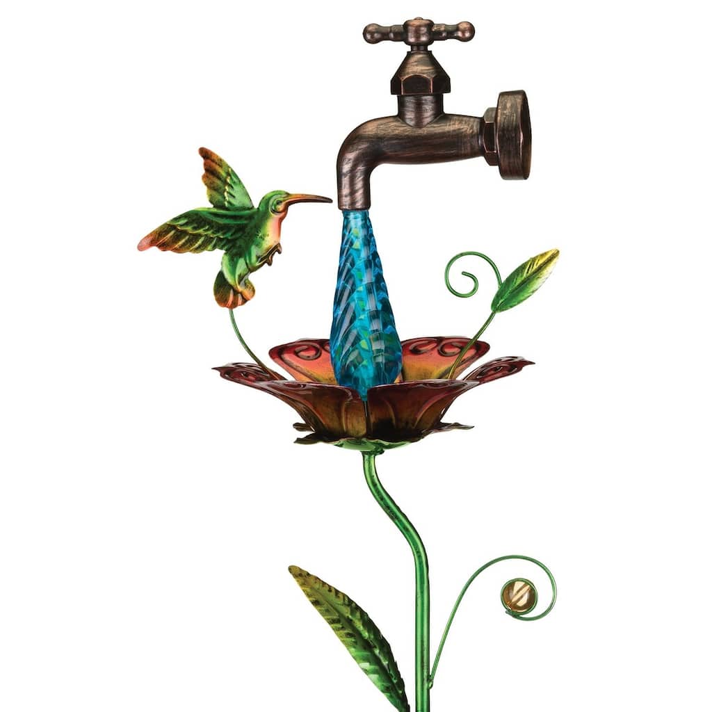 Waterdrop Solar Stake - Hummingbird