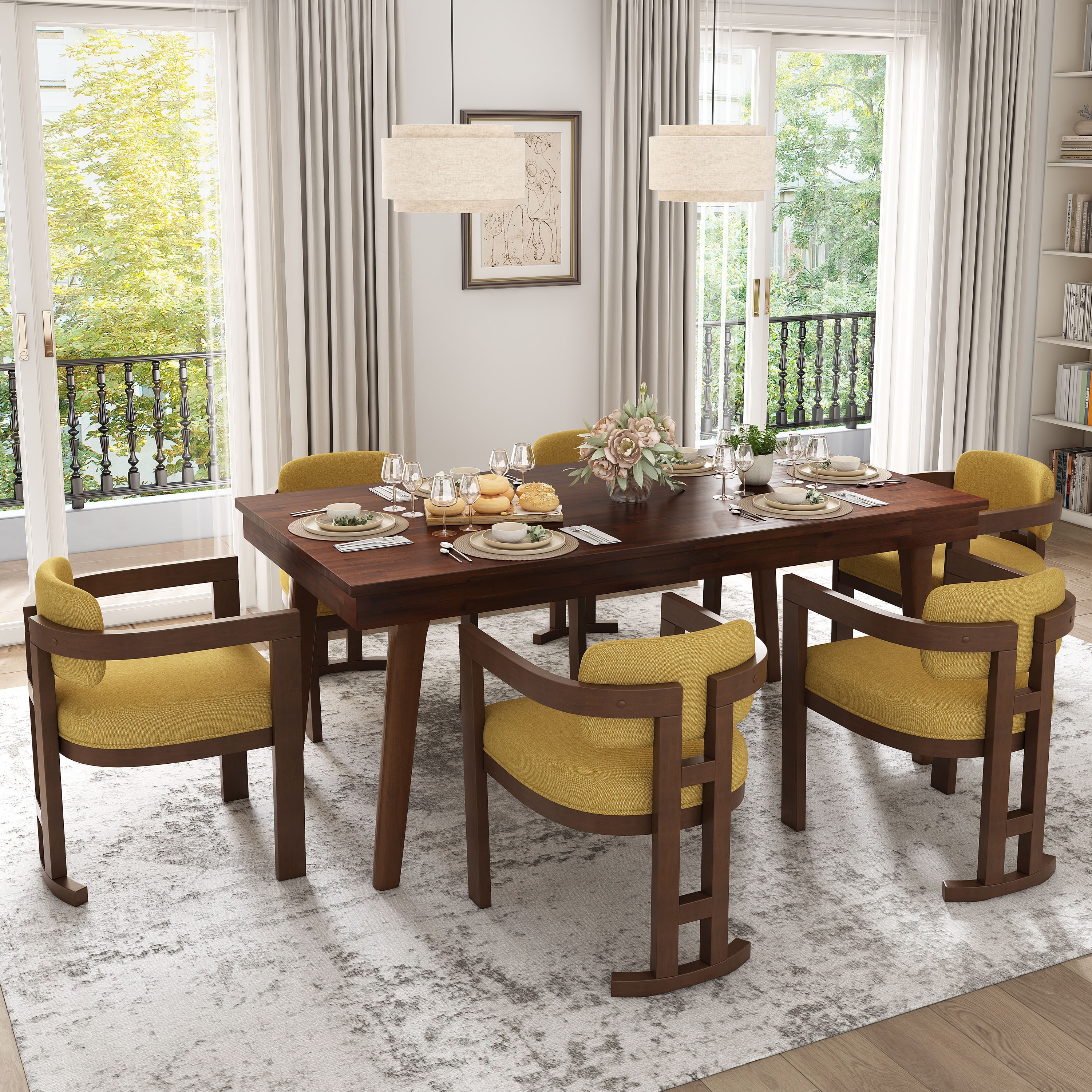 Christopher Knight Piece Mid Century Dining Set Knight Dining Room