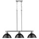 preview thumbnail 6 of 6, Golden Lighting 3602-3LP CH Duncan 3 Light 40" Wide Linear Pendant