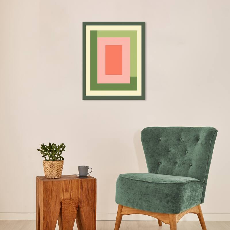 Wynwood Studio Canvas Abstract Soccer Patio Green and Modern & Contemporary Wall Art Canvas Print - 16 x 20