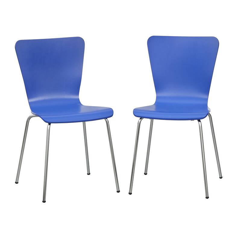 Simple Living Erie Chairs (Set of 2) - Blue