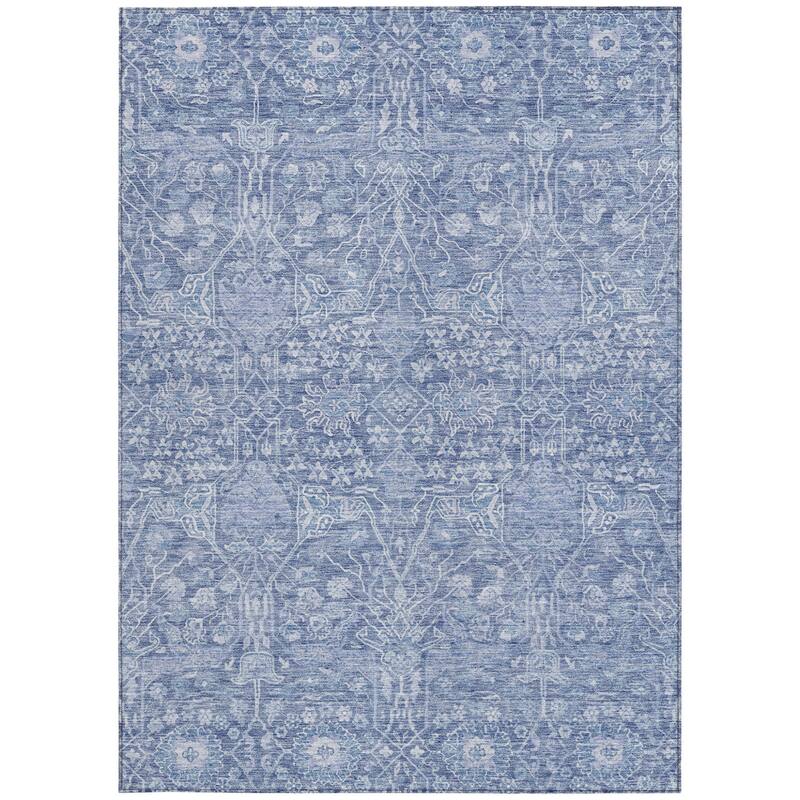 HomeRoots Floral Transitional Rectangle Outdoor Rug