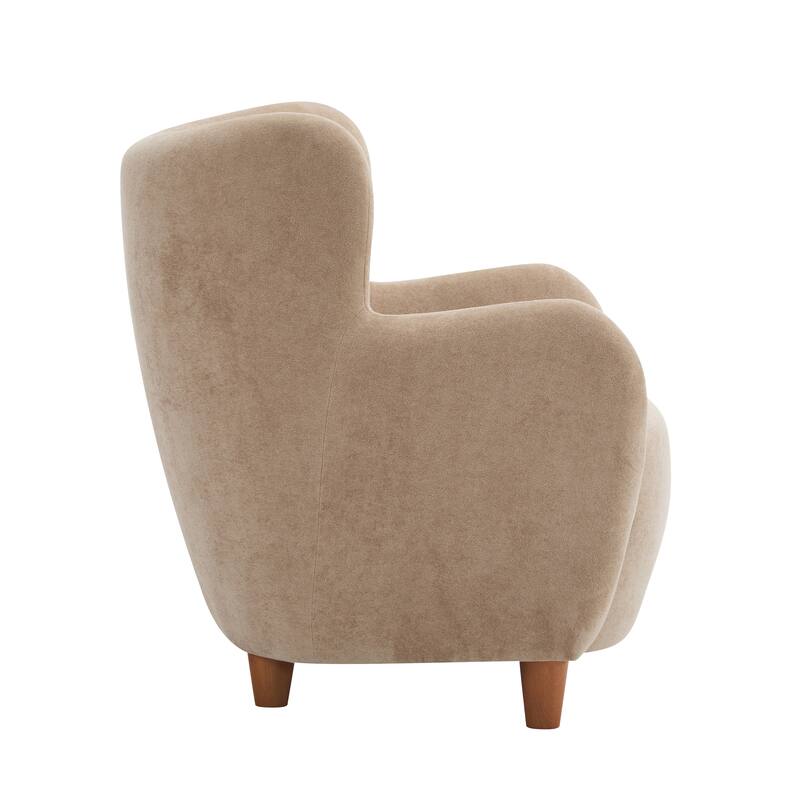Bacho Fabric Wingback Accent Chair by Christopher Knight Home