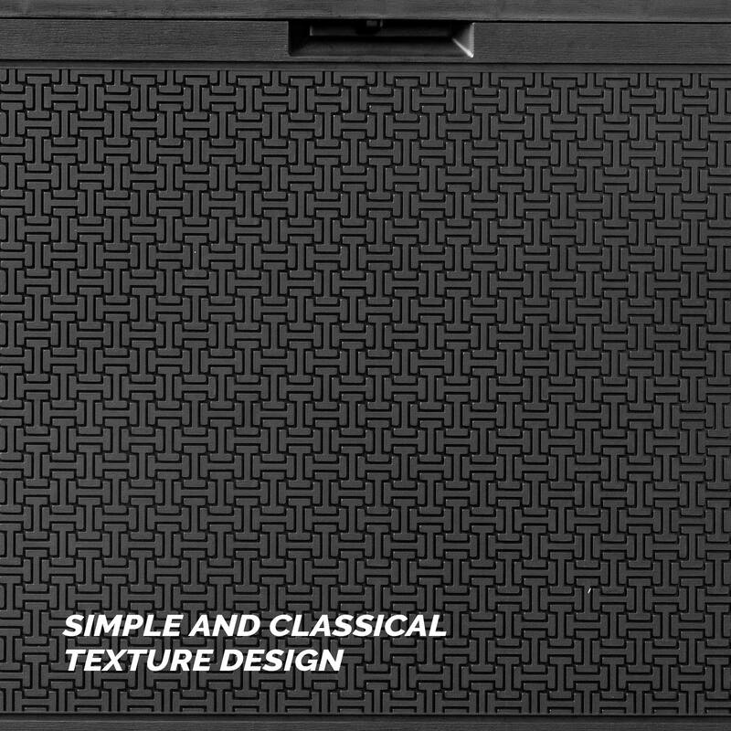 Lockable Outdoor Garden Storage Box for Cushions, Toys and Tools - 45.67x 19.49 x 23.23 Inches