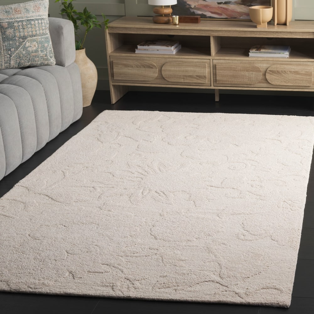 SAFAVIEH Handmade Blossom Chisato Contemporary Wool Rug