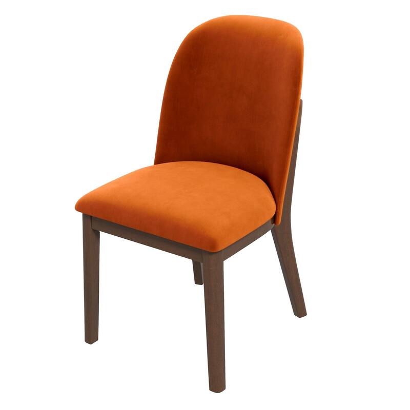 Dining Chair (Set Of 2) - Brown,Burnt Orange