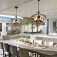 preview thumbnail 6 of 22, Bella Depot 5-Light Rustic Cage Wood Chandelier Dimmable Lighting, 15.7" Adjustable Farmhouse Pendant Light for Kitchen Island