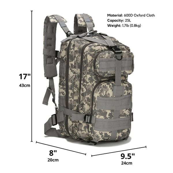 Tactical Military 25L Molle Backpack - Bed Bath & Beyond - 33253848