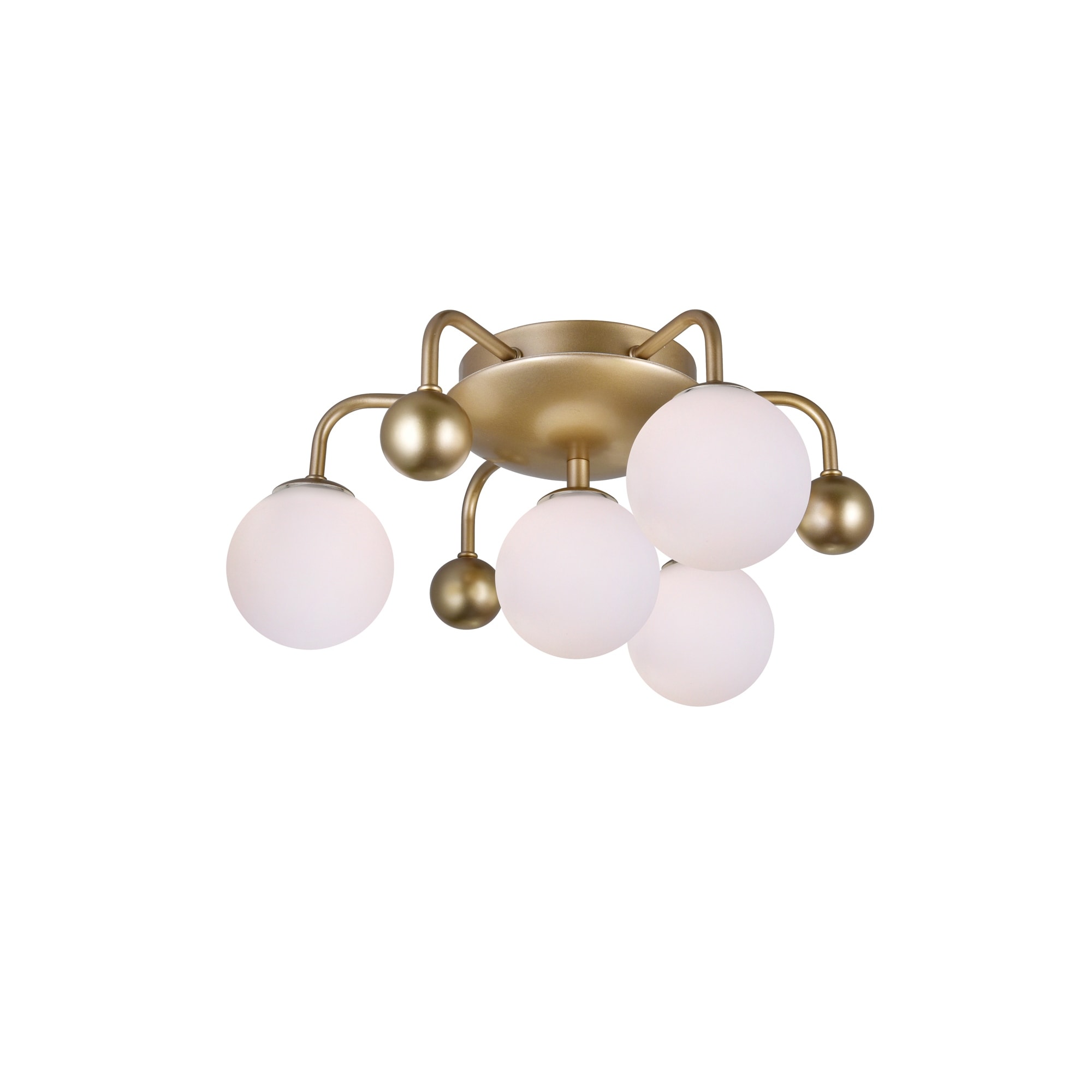 CWI Lighting Element 4 Light 16in Sun Gold Flush Mount - Sun Gold