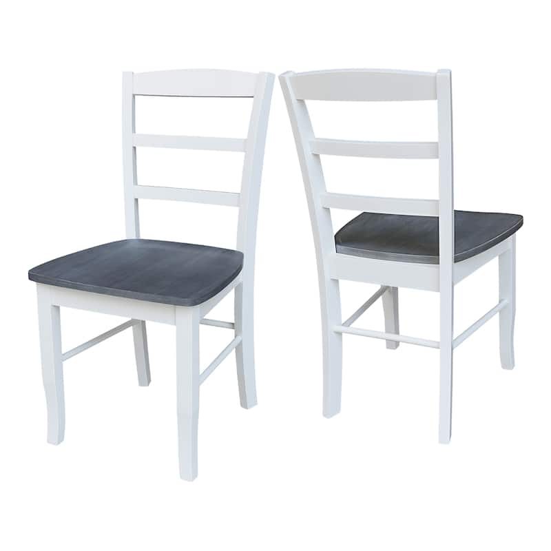 International Concepts Solid Wood Madrid Ladderback Chairs, Set of 2