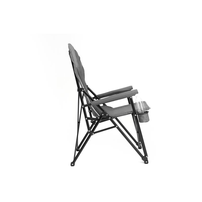 High Back Heavy Duty Lawn Chair Support 250LBS, Portable Collapsible Chair with Cup Holder