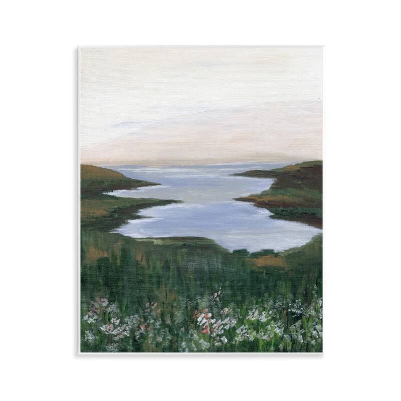 Stupell Peaceful Greenery by Lake Wall Plaque Art Design By Nikita Jariwala - 11 x 14