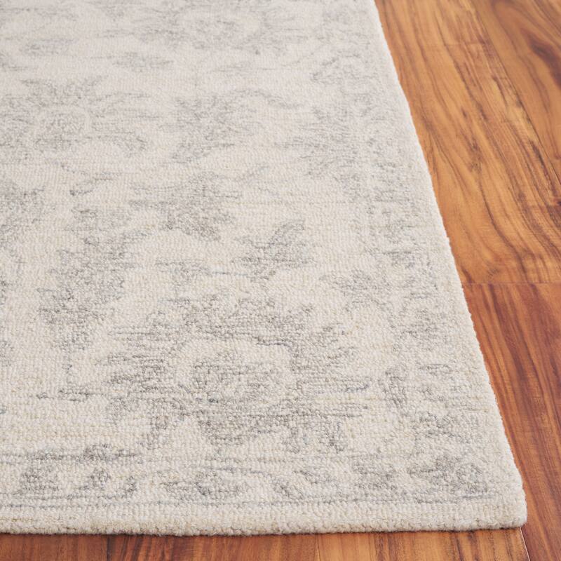 SAFAVIEH, Handmade Ebony Zanica Modern & Contemporary Wool Rug