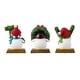 preview thumbnail 3 of 33, Glitzhome Resin Santa Snowman Penguin Gnomes with JOY Christmas Stocking Holders Mantel Ornament(Set of 3)