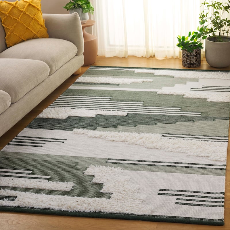 SAFAVIEH Handmade Kenya Jozefa Southwestern Rustic Wool Rug