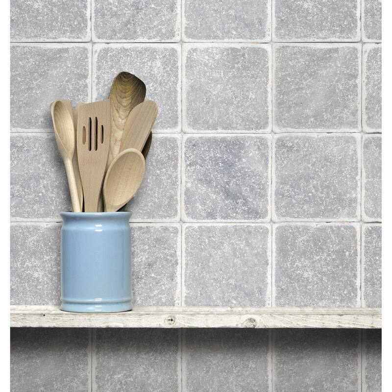 Polar Gray Marble 4" x 4" Tumbled Tile