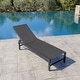 preview thumbnail 35 of 73, Outdoor All-Weather Patio Chaise Lounge Chairs Sun Lounger with Adjustable Backrest Black - 1PC