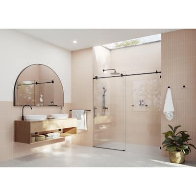 Glass Warehouse 68 in. - 72 in. x 78 in. Frameless Sliding Shower Door