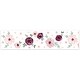 preview thumbnail 2 of 1, Burgundy and Pink Watercolor Floral Wallpaper Wall Border - Blush Maroon Wine Rose Green and White Shabby Chic Flower Farmhouse