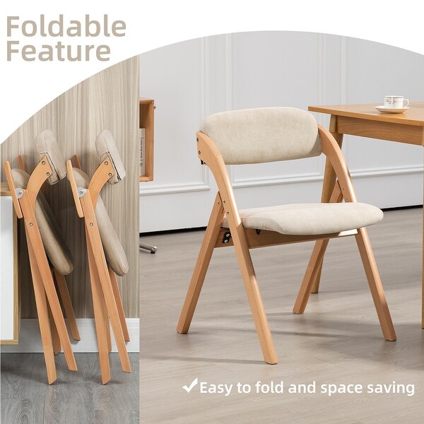 Foldable wooden dining chairs discount