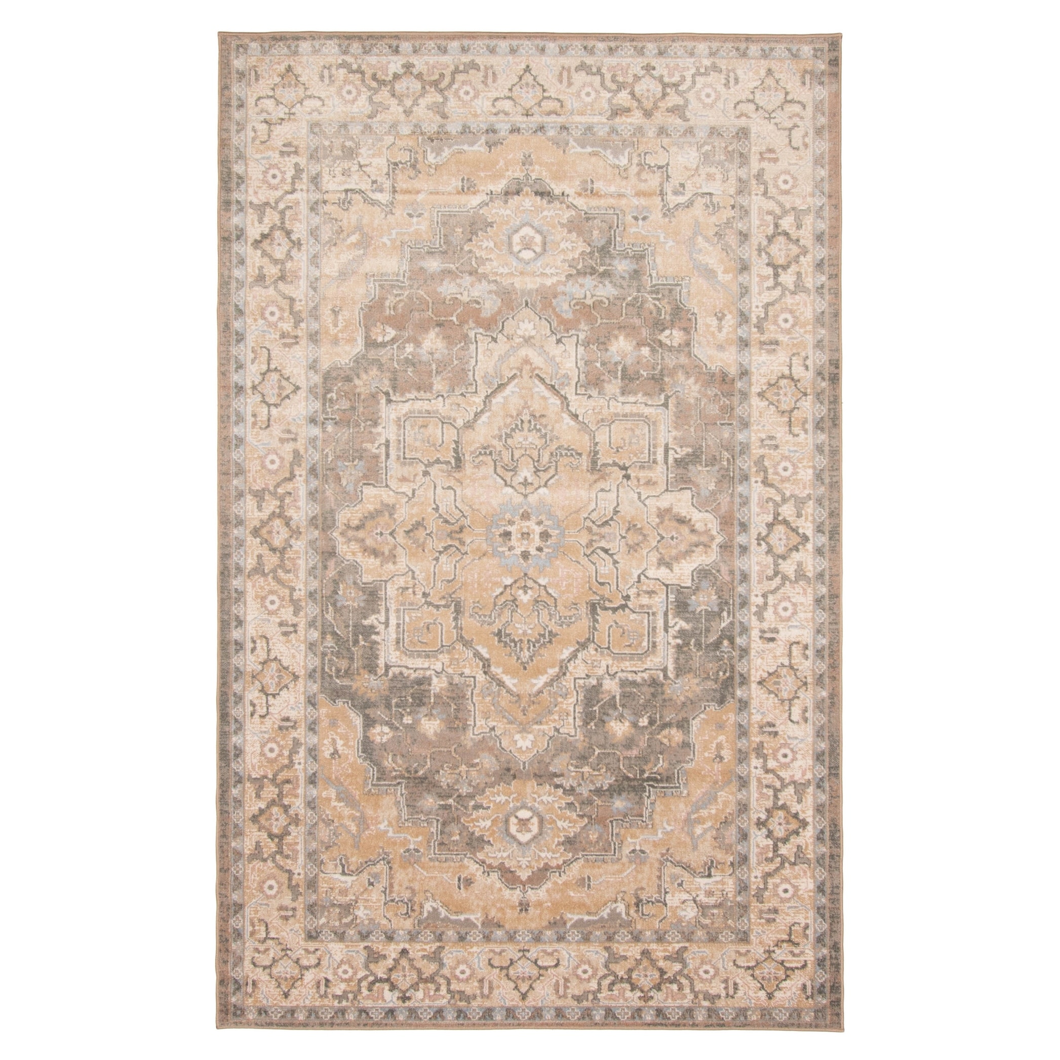 ECARPETGALLERY Machine Woven Ashby Tan Area Rug