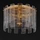 preview thumbnail 3 of 2, Maxim 21832AG Warren 2 Light 15" Wide Flush Mount Drum Ceiling Fixture