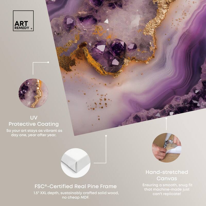 Amethystine Dream I Canvas by Art Remedy, Gallery Wrapped