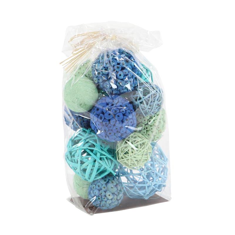 Dried Plant Material Coastal Orbs & Vase Filler (Set of 3) - 6 x 5 x 11Round
