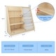 preview thumbnail 3 of 5, 4 Tier Kids Bookshelf Baby Toddler Book Rack Children Bookcase Toy Storage Organizer with 6 Sling Adjustable Shelf