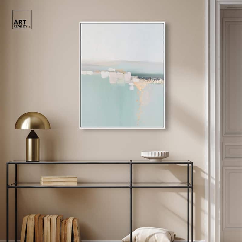 Shimmering Calm Canvas by Art Remedy