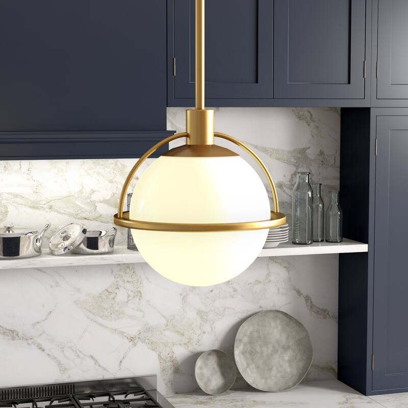 Cieonna 9.38" Wide Pendant with Glass Shade