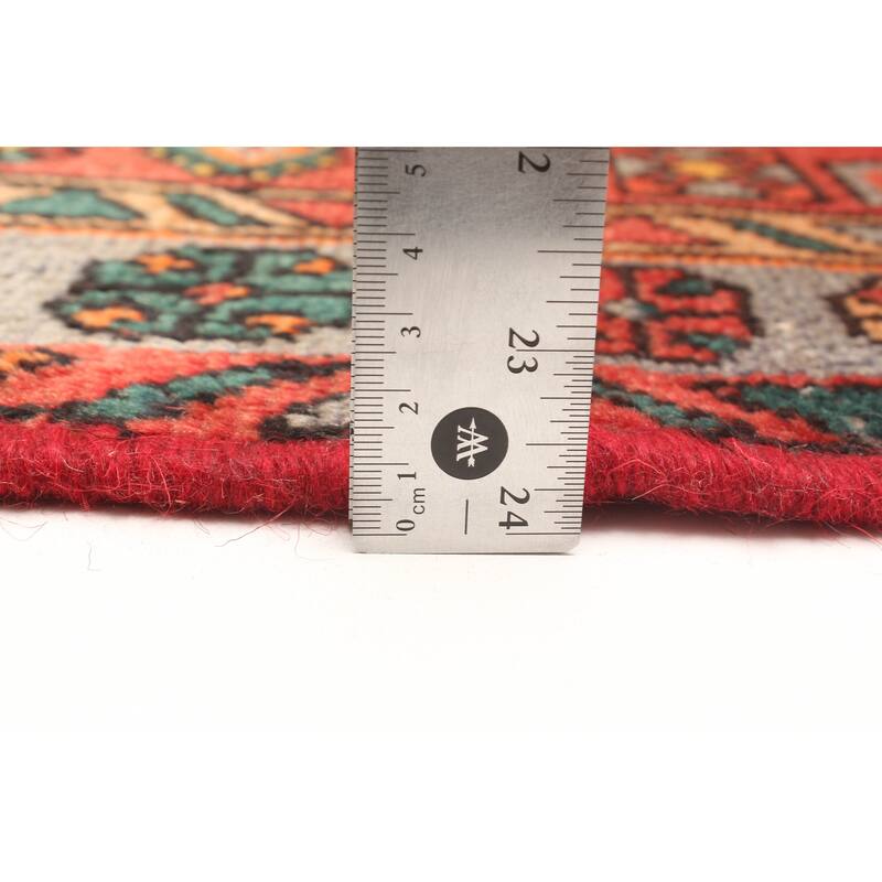 ECARPETGALLERY Hand-knotted Andelz Red Wool Rug - 4'1 x 6'11