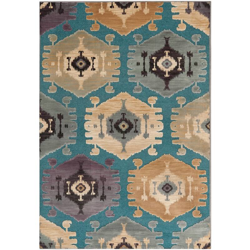 SAFAVIEH Paradise Eefke Modern Viscose Rug - 5'3" x 7'6" - Grey/Multi - Rectangle