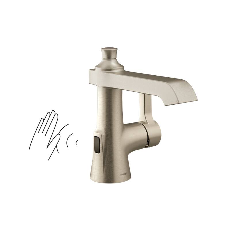 Moen S6981EW Flara 1.2 GPM Single Hole Bathroom Faucet with Pop-Up