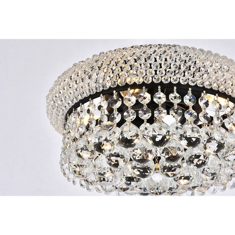 Somette Geneva 4-light 12-inch Flush-Mount Chandelier - 12 Inch