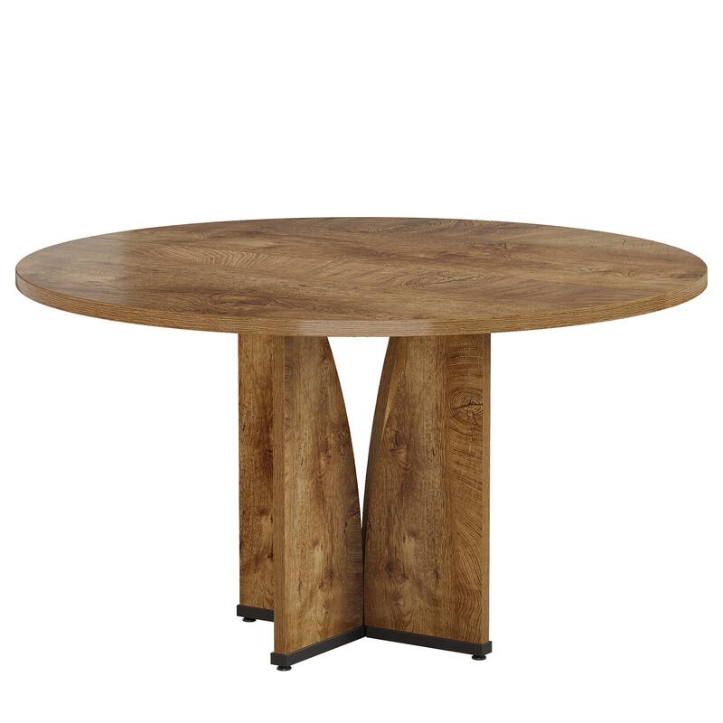 Wooden Conference Table, Round Meeting Table, Negotiation Business Training Room Desk