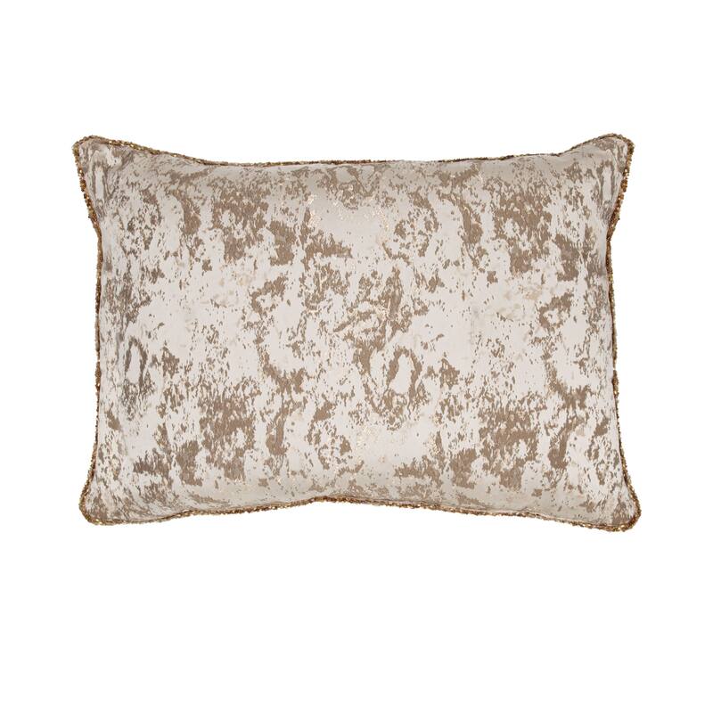 Villa by Classic Home Mica Woven Fabric Throw Pillow - 14x20 - White