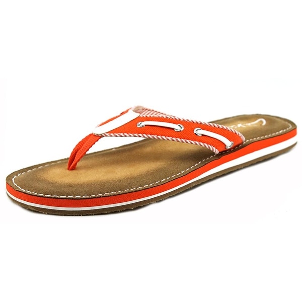 clarks orange sandals