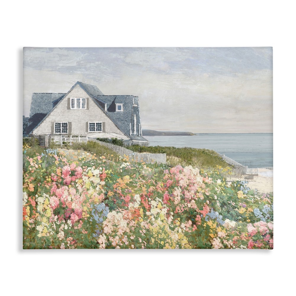 Stupell Coastal Cottage Meadow Canvas Wall Art Design By Amber Sterling