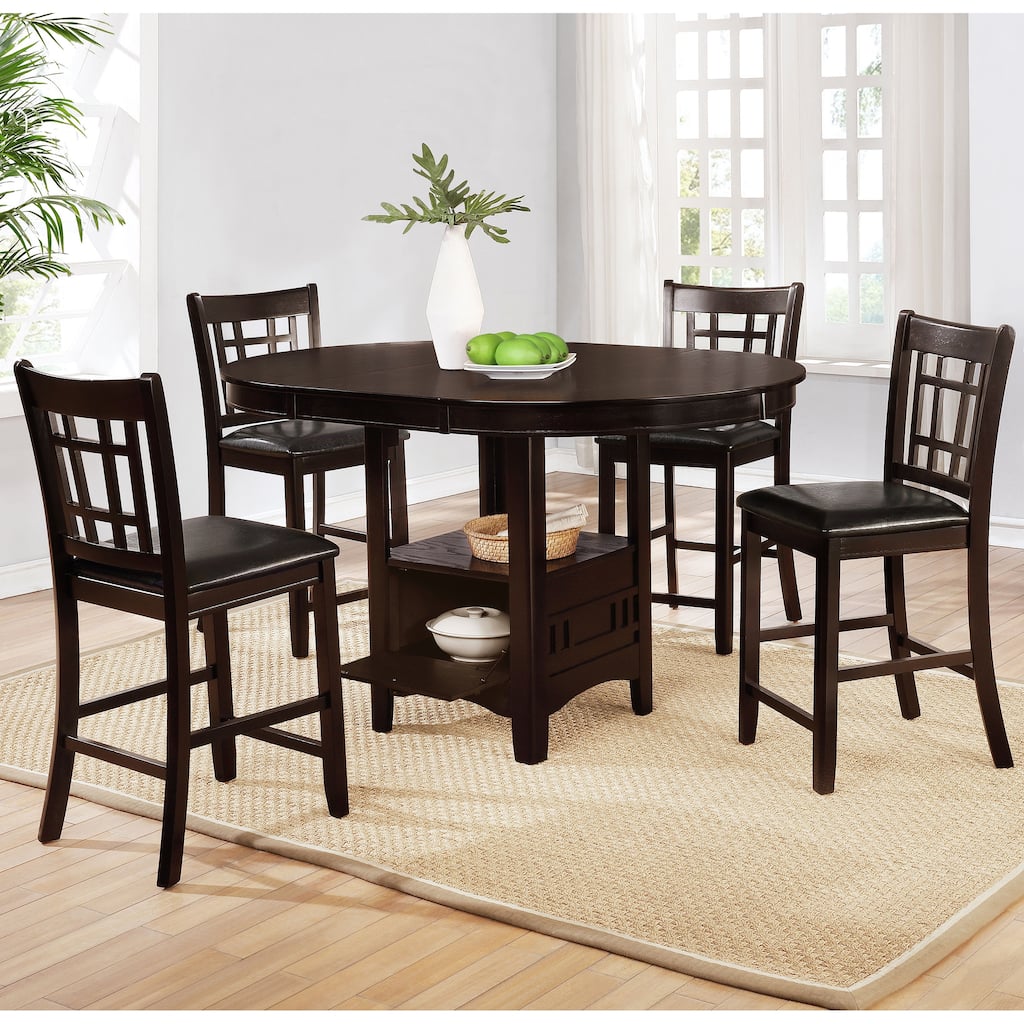 Lavon 5-piece Wood Frame Counter Height Dining Set