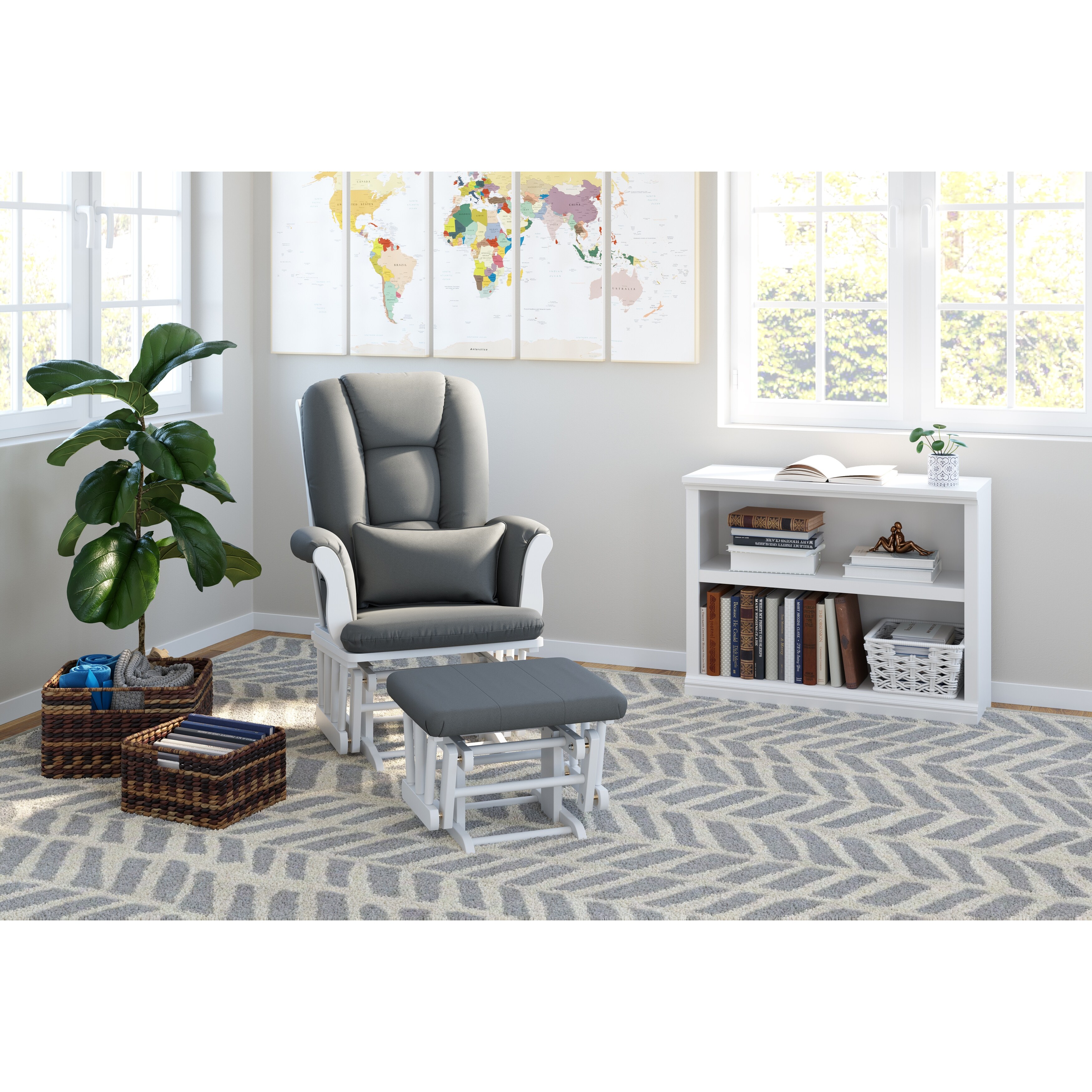 storkcraft tuscany glider and ottoman
