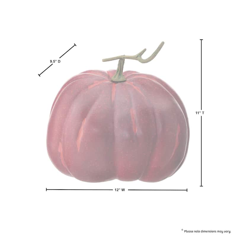11" Latex Harvest Vine Pumpkin