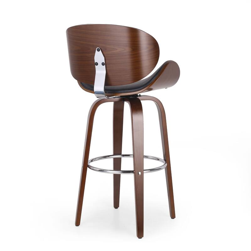 Modern Upholstered Swivel Barstool