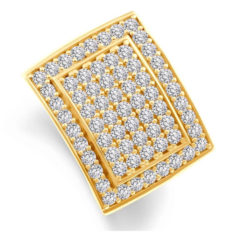 3Ct Men's Diamond Ring in Gold Lab Grown